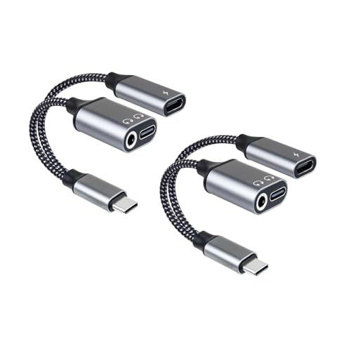 USB-C to 3.5mm Headphone Adapter and Charger