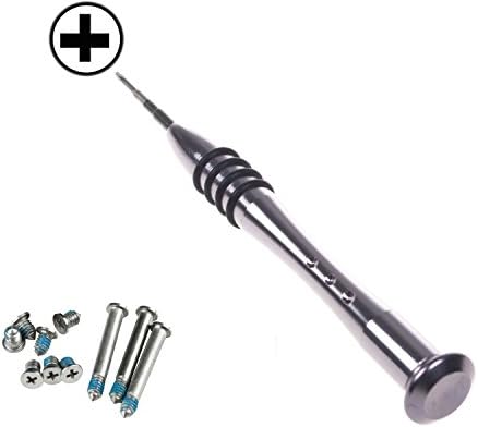 Whizzotech Repair Replacement Screws for Unibody Apple MacBook Pro A1278 A1286 13" 15" 17" Bottom Case + 1 Piece 4 Point Pentalobe Screwdriver Cross