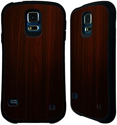 Official Nicklas Gustafsson Dark Wood Textures Hybrid Case for Samsung Galaxy S5 / S5 Neo