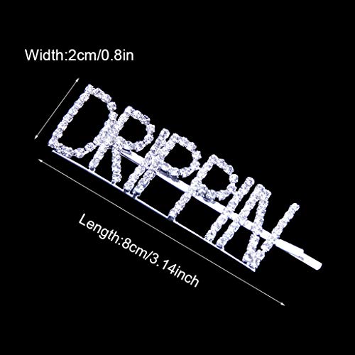 image for Bobby Pins Hair Clip, Yangerous Glitter Rhinestone Faux Crystal Funny 