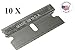 FitAll - 10 Pack Razor Blades-Replacement Razor Blades Single Edge, (10 pack Single Edge Razor Blades) Made in USA