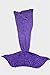 Kpblis Knitted Mermaid Tail 71-Inch-by-35-Inch Blanket Purple