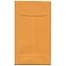 JAM PAPER #3 Coin Business Colored Envelopes - 2 1/2 x 4 1/4 - Brown Kraft Manila - 25/Pack