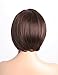 AIVA Glueless Bob Synthetic Lace Front Wigs for Women Side Part Natural Synthetic Hair Replacement Brown Wig (Brown, 8 inch)