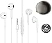 EMUCell hui-168 Wired 3.5MM Earbuds/Earphones/Headphones with Carry Case, Includes Remote and Microphone for All Smart Phones/Tablets Works with 3.5 mm (W1) - 2 Piece