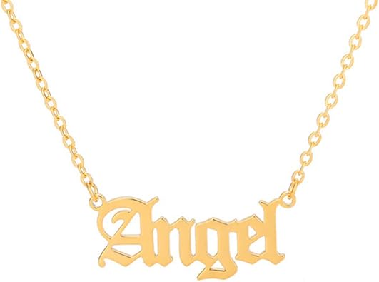 TOOPNK Old English Baby Girl Necklace 