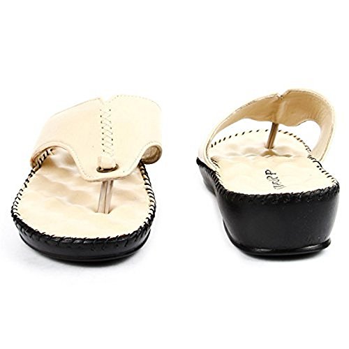 liberty tiptopp women slippers thongs cream