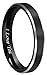 CROWNAL 4mm 6mm 8mm Black Tungsten Couple Wedding Bands Rings Men Women Polished Beveled Edges Matte Brushed Finish Engraved I Love You Size 3.5 to 17