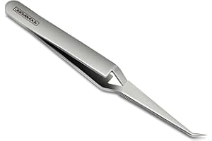 TOWOT Precision Tweezers Reverse Tweezers for Electronic Soldering Precision Reverse Ceramic Tweezers Non-Conductive Heat Res