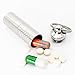 PPFISH Pill Holder Keychain - Compact Stainless Steel Nitro Pill Fob - Adjustable Length Design Waterproof Pill Case Container for Traveling