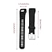 Muovrto Watch Band for Garmin Approach X40/X10, Silicone Replacement Sport Band Watch Strap for Garmin Vivosmart HR Plus
