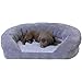 K&H Pet Products Ortho Bolster Sleeper Orthopedic Dog Bed Medium Gray
