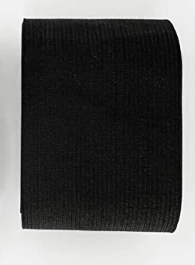 Elastic Ribbon for Sewing 2M x 45mm Roll, Sewing Elastic Band, Black Colour Elastic Band For Clothing, Craft, Sewing, (332, 2M x 45mm)