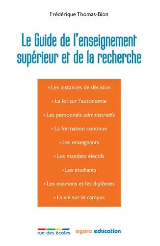 Le  guide de l'enseignement supérieur et de la recherche