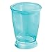 InterDesign Franklin Plastic Tumbler Cup for Bathroom Vanity Countertops - Aruba Blue