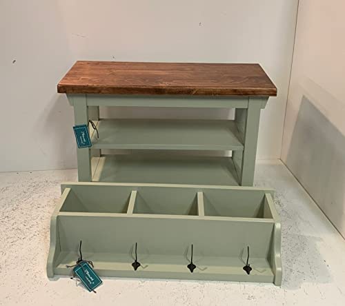 Hallway Mud Room Foyer Bench 30 Inch with Second