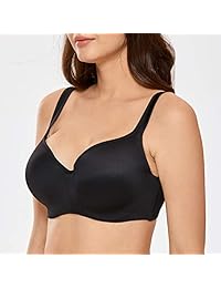 DELIMIRA Sujetador con aros para mujer, con parte inferior de la camiseta, con contorno de apoyo lateral