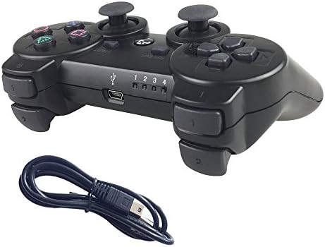 Nesada Wireless Bluetooth Controller For PS3 Double Shock (Black)