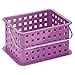 iDesign Storage Organizer Basket, for Bathroom, Health and Beauty Products - Small, Purple