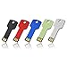 Sanfeya 32GB Flash Drives 5 Pack, USB 2.0 Metal Key Shaped Thumb Drive Mixed Color Memory Sticks Pen Drive Jump Drive for Computer Storage
