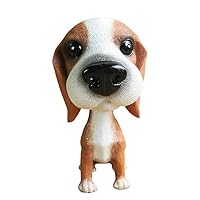 Tickos Car Styling New Cute Bobblehead Dog Shaking Head Dog Doll Resin Simulation Animal Toy for Car Decor Nodding Puppy Dog (Posavitz Hound)
