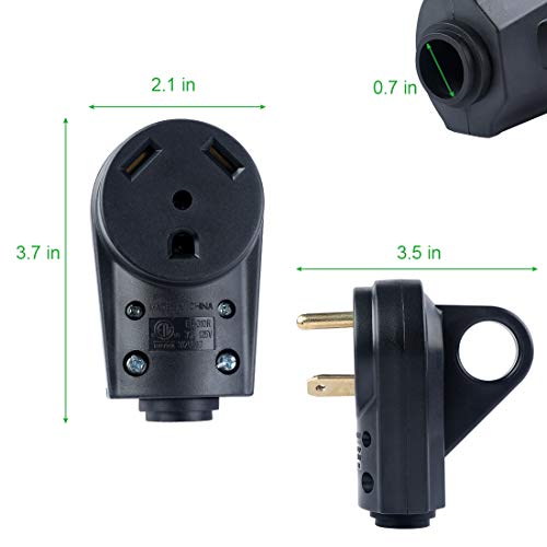 Livtor 30 Amp RV Plug RV Receptacle Camper Plug Replacement Male and