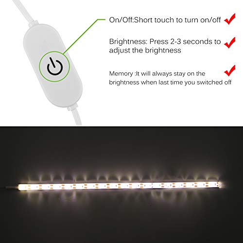 Sewing Machine Light, ALLOMN LED Sewing Light Strip with Touch Dimmer and USB Power Supply Fit All Sewing Machines - Thumbnail 2