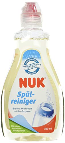 NUK 10256261 Detergents for Dummies and Bottles 380 ml No Fragrances or Dyes Particularly Effective Against Milk Protein Pulp and Juice Remnants