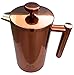 Large French Press Coffee Maker With Beautiful Copper Finish, Premium Insulated Stainless Steel & Spout Closure For High Heat Retention, Durable - NO Glass Parts Or Filter Replacement Needed, 34 oz