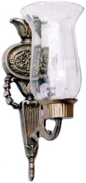 Firefly Home Collection Wall Candle Holder, 13 x 6, Brass