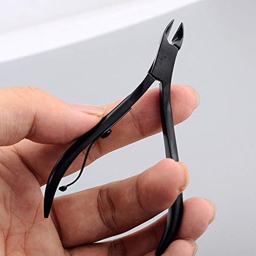 15pcs/Set Black Stainless Steel Nail Clipper Cutter Trimmer Scissor Tweezer Knife Ear Pick Grooming Kit Manicure Set Pedicure Toe Nail Art Tools Set Kits with Travel Case