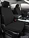 Fia SP87-34 BLACK Custom Fit Front Seat Cover Bucket Seats - Poly-Cotton, (Black)