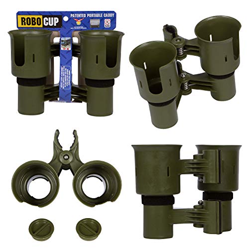 ROBOCUP, Olive, Updated Version, Best Cup Holder for Drinks, Fishing Rod/Pole, Boat, Beach Chair ...