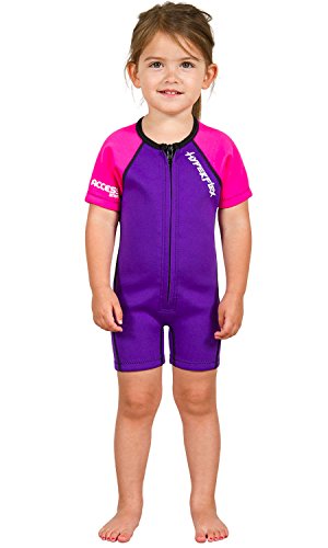 Hyperflex Access Child's and Junior's 2mm Backzip Shorty Wetsuit - Warm, Comfortable Kid's Springsuit with 4-Way Stretch Neoprene and SPF Protection-Adjustable Collar and Flat Lock Construction