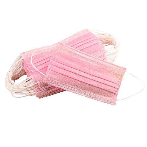 image for Kidirt 50Pcs 3-Ply Disposable Mask, Breathable Non-Woven Mask, Dust Ma