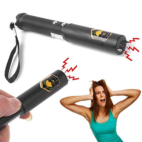 HsgbvictS Novelty & Gag Toys Electric Shock Batons Joke Prank Trick Flashlight Stick Gadget Fool's Day Gift Flashlight, Safe, Funny Gift - Black