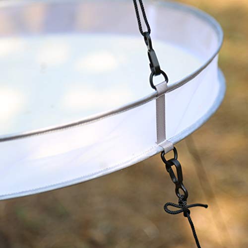 pranovo 15" Seed Hoop Catcher Bird Platform Feeder Hanging Tray Outdoors Backyard Garden