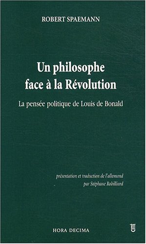 Un  philosophe face à la révolution