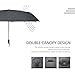 Free Walker 10 Ribs 45In Automatic Folding Umbrella with Double Canopy Rain & Wind Resistant Windproof Waterproof UV Protection Sturdy Portable Golf Umbrella for Men and Women