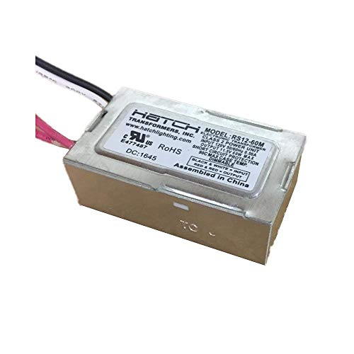 Hatch RS1260M Electrical Transformer, 12V/120V 60W Electronic