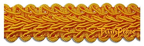 Gimp Braid Trim - Flag Gold - 3/4 Inch - 12 Yards