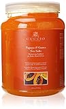 Cuccio Sea Salt Medium Crystals and Fine Salt Scrub, Papaya/Guava, 78 Ounce