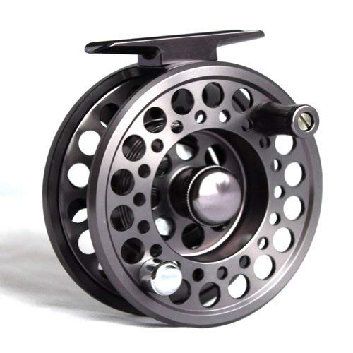 Fly Fishing Reel Aluminium Gunsmoke Grey Colour 3/4 size (Reel#1)