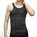 Odoland Men's Body Shaper Slimming Shirt Tummy Vest Thermal Compression Base Layer Slim Muscle Tank Top Shapewear, Gray, M