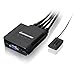 IOGEAR 4-Port USB KVM Switch with Cables and Remote GCS24U, Black