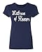 P&B Matron Of Honor Women's T-shirt, 2XL, Navy