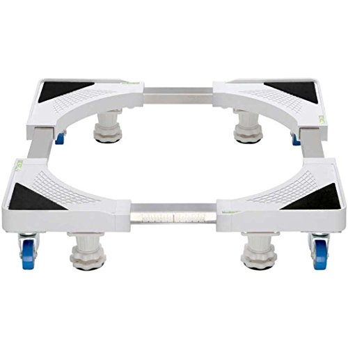Click Here to See More Images DSHBB Washing Machine Base,Automatic Heightening Heightening Universal Caster Stand, Washing Machine Base Plate for Washing Machine/Refrigerator