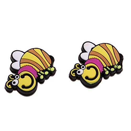 image for Prettyia 2pcs Silicone Racquet Vibration Dampener Shock Absorber for T