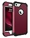 BENTOBEN Phone Case for iPhone 6S/iPhone 6, 4.7 inch, Rugged, Shock-Absorbent, Silicone and Polycarbonate, Wine Red