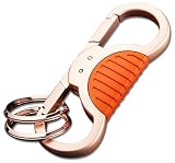 OLIVERY Stainless Steel Keychain, Will Never Rust, Bend or Break! Built by K&uuml;hn (Rose Gold)